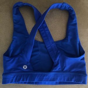 Size 2 blue Lululemon sports bra